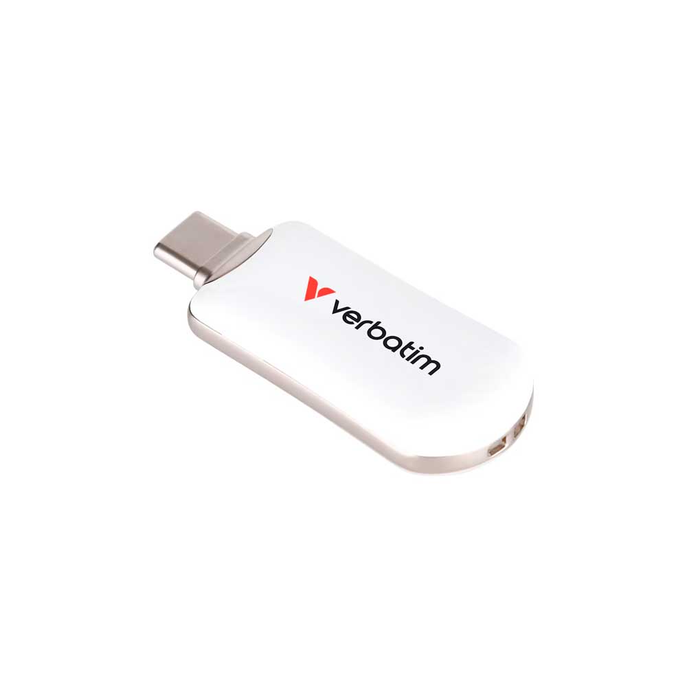 30230 VERBATIM                                                     | PENDRIVE VERBATIM 256GB PLECTRA USB-C FLASH DRIVE – BLANCO                                                                                                                                                                                                