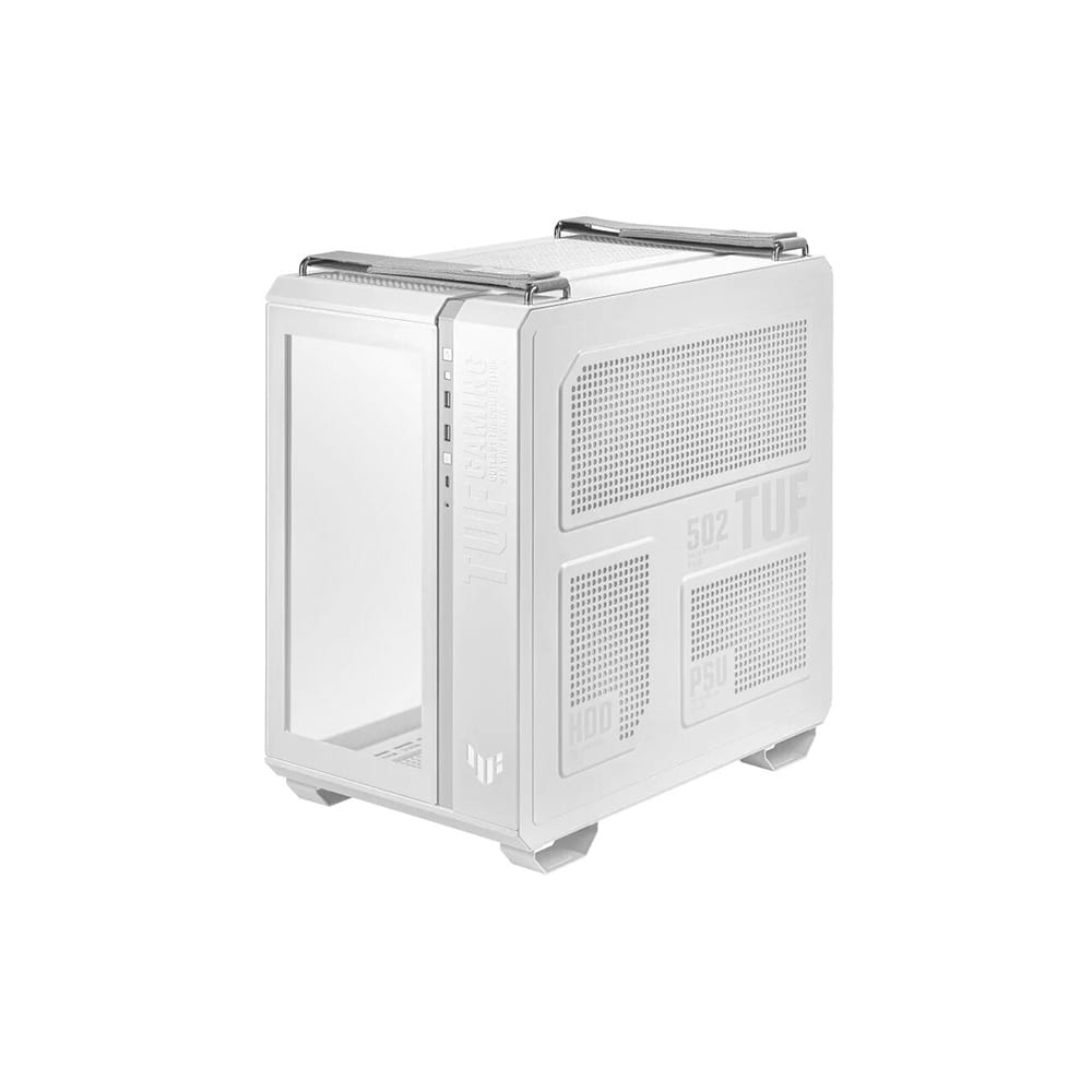 90DC0093-B08000 ASUS                                                         | GABINETE ASUS TUF GAMING GT502 MID TOWER ATX WHITE                                                                                                                                                                                                        