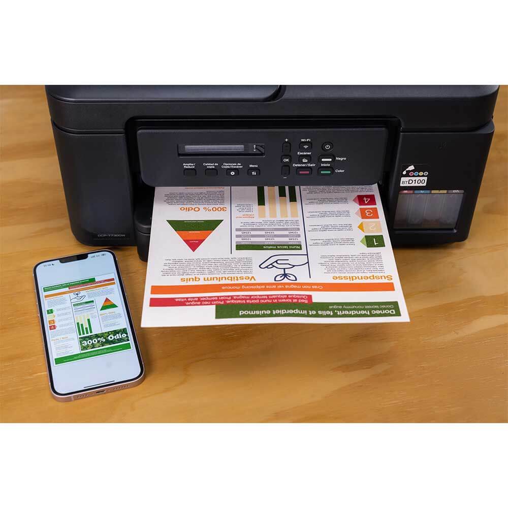 DCPT730DW BROTHER                                                      | IMPRESORA MULTIFUNCION BROTHER DCP-T730DW INKTANK USB WIFI DUPLEX ADF (REEMPLAZO DCP720DW)                                                                                                                                                                