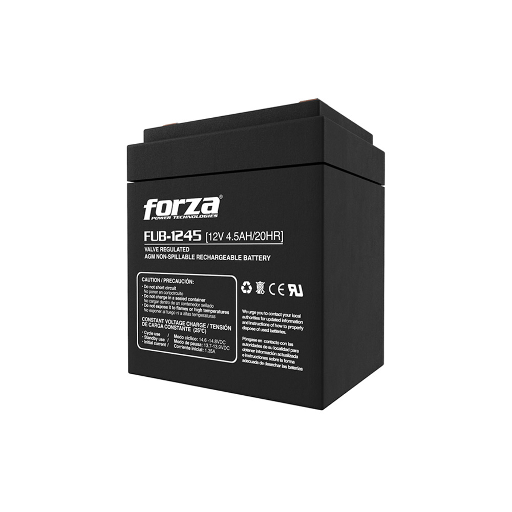 FUB-1245 FORZA                                                        | BATERIA 12V FORZA FUB-1245 4,5AH RECARGABLE AGM                                                                                                                                                                                                           