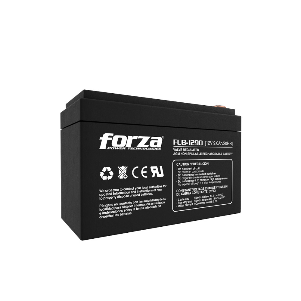 FUB-1290 FORZA                                                        | BATERIA 12V FORZA FUB-1290 9AH RECARGABLE AGM                                                                                                                                                                                                             