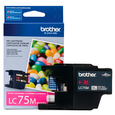 LC75M BROTHER                                                      | CARTUCHO BROTHER LC75 MAGENTA P/ MFCJ430W Y MFCJ825DW (600 PAG)                                                                                                                                                                                           