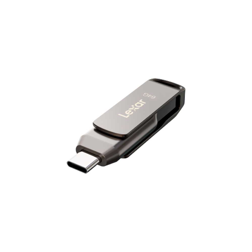 LJDD400064G-BNQNU LEXAR                                                        | PENDRIVE LEXAR JUMPDRIVE D400 BL TITANIUM DUAL DRIVE 3.2 USB A TO TYPE C 64GB                                                                                                                                                                             