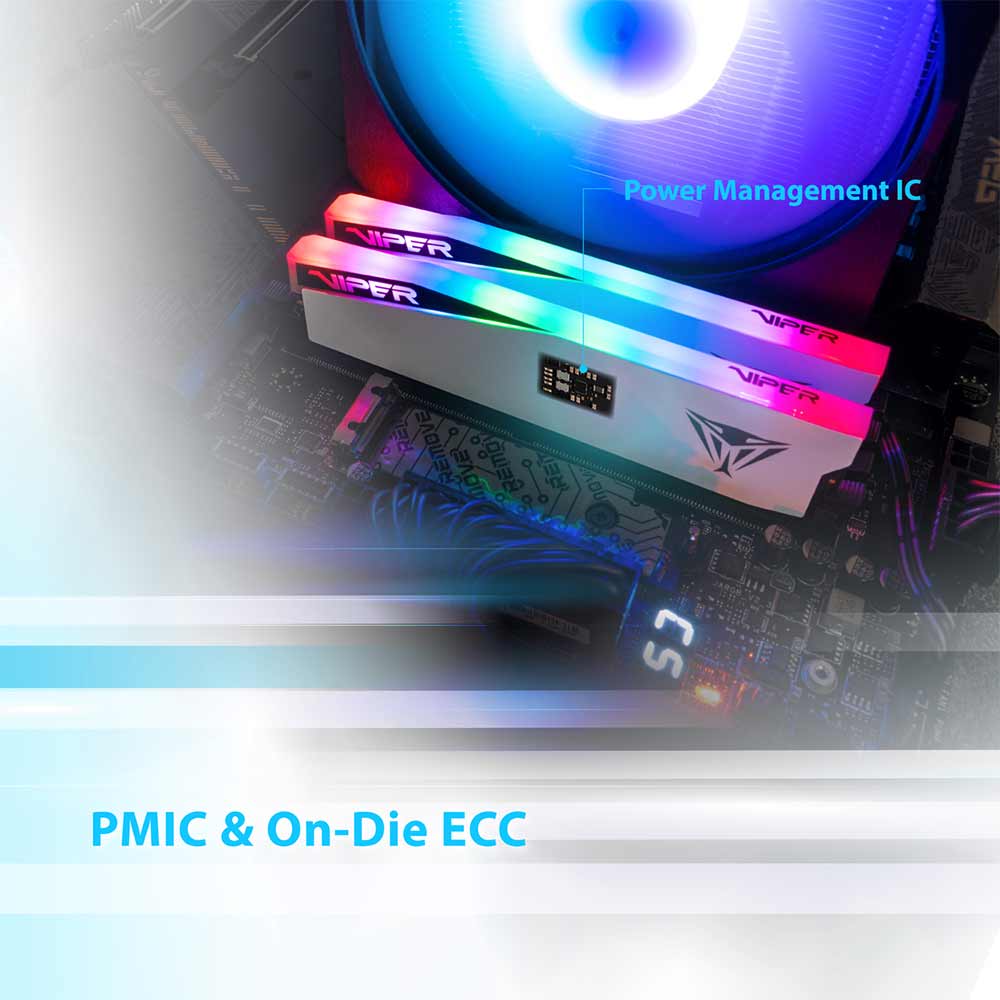 PVER516G56C38W PATRIOT                                                      | MEMORIA PATRIOT VIPER ELITE 5 RGB WHITE 16GB UDIMM 5600MHZ                                                                                                                                                                                                