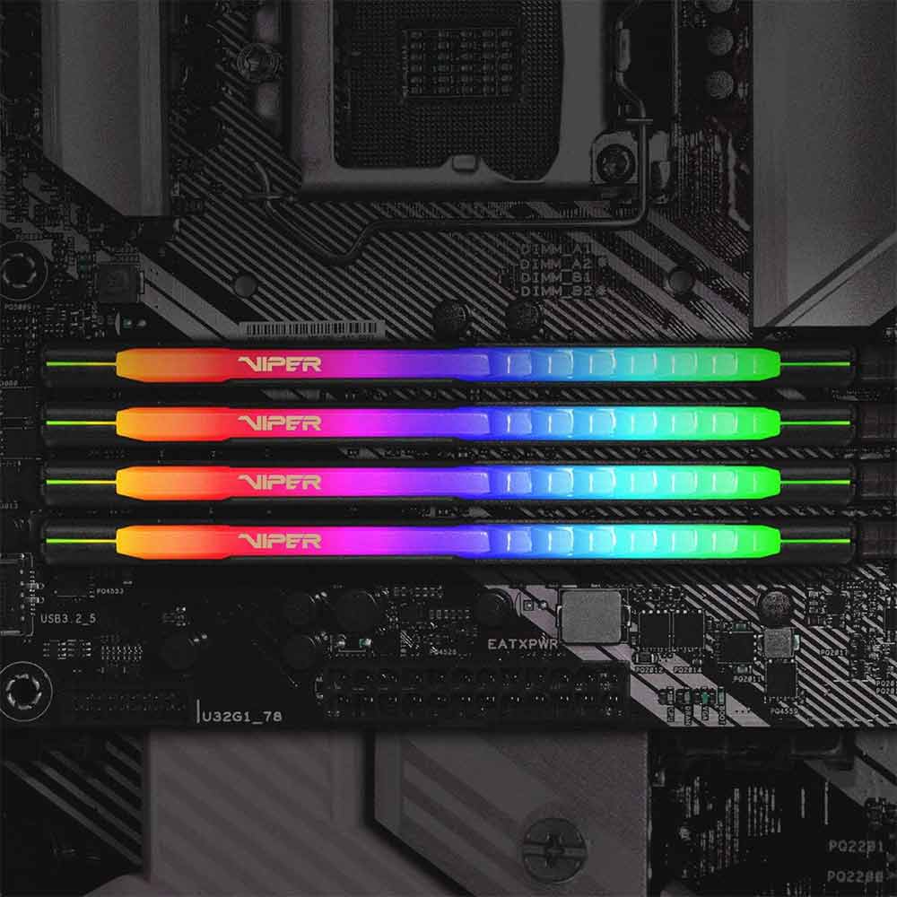 PVSR48G320C8 PATRIOT                                                      | MEMORIA RAM PATRIOT VIPER STEEL RGB 8GB 3200MHZ CL8 DDR4 UDIMM                                                                                                                                                                                            